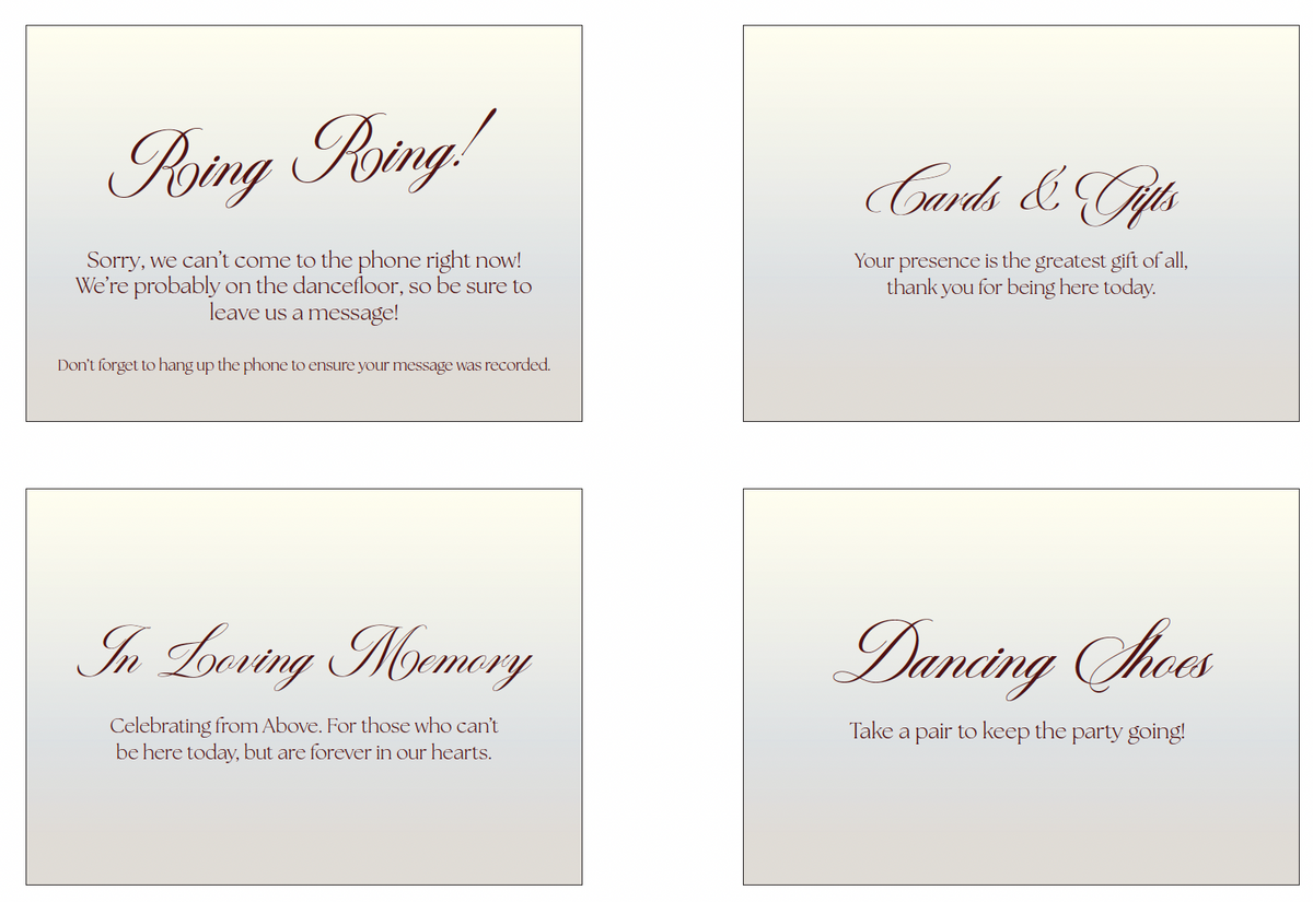 Meyer | 5X7 Misc. Signs